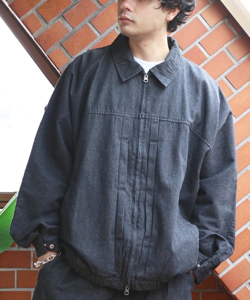 8(eight)(エイト)の「ドルマンスリーブデニムブルゾン(ブルゾン・メンズ・ブラック/ブルー・MEDIUM/LARGE)」の15枚目の写真