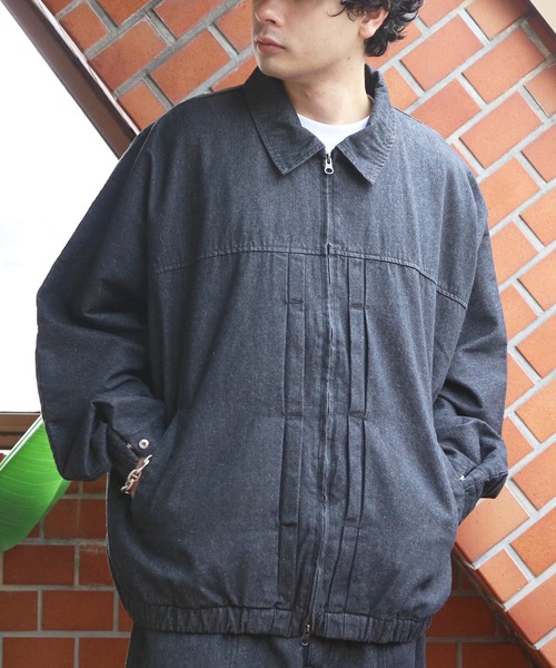 8(eight)(エイト)の「ドルマンスリーブデニムブルゾン(ブルゾン・メンズ・ブラック/ブルー・MEDIUM/LARGE)」の16枚目の写真