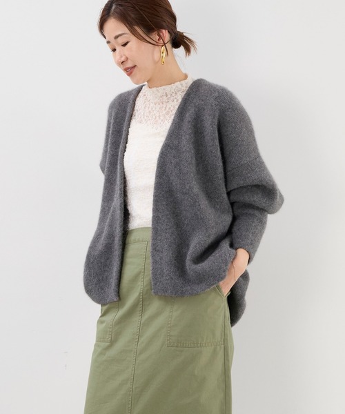 MICA&DEAL（マイカ＆ディール）の「レースボトルネックプルオーバー（Tシャツ/カットソー・レディース・オフホワイト/ブラック・FREE）」の10枚目の写真