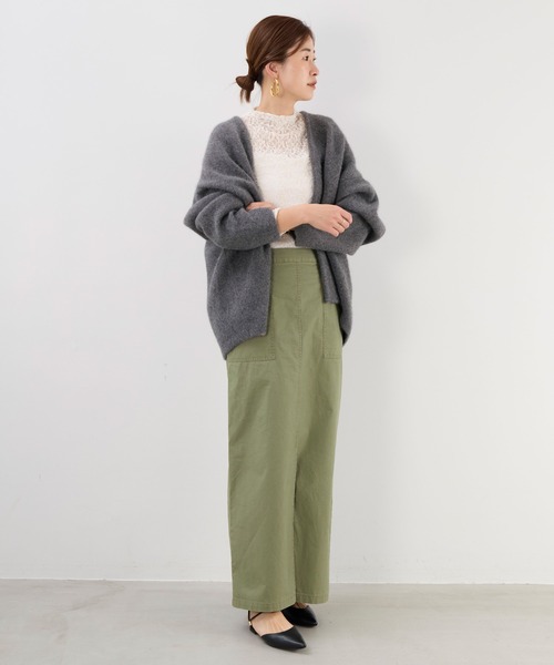 MICA&DEAL（マイカ＆ディール）の「レースボトルネックプルオーバー（Tシャツ/カットソー・レディース・オフホワイト/ブラック・FREE）」の11枚目の写真