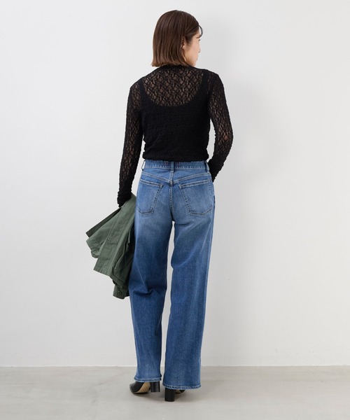 MICA&DEAL（マイカ＆ディール）の「レースボトルネックプルオーバー（Tシャツ/カットソー・レディース・オフホワイト/ブラック・FREE）」の18枚目の写真