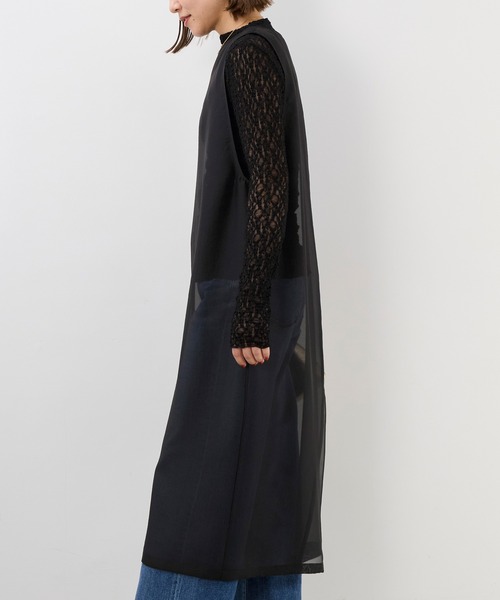 MICA&DEAL（マイカ＆ディール）の「レースボトルネックプルオーバー（Tシャツ/カットソー・レディース・オフホワイト/ブラック・FREE）」の22枚目の写真