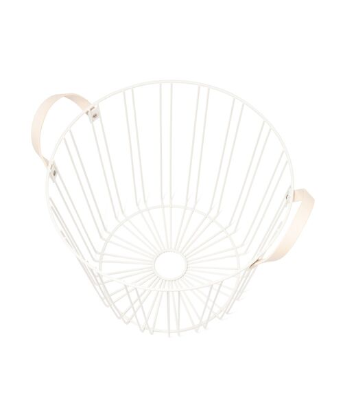 Francfranc（フランフラン）の「ワイヤーバスケット L ホワイト（ランドリーグッズ・レディース・ホワイト・FREE）」の3枚目の写真