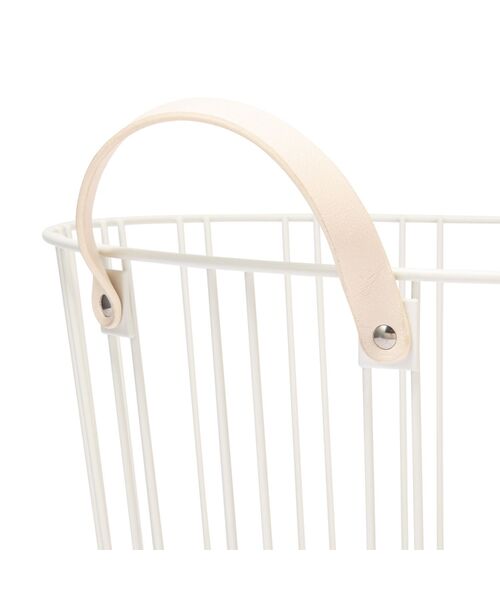 Francfranc（フランフラン）の「ワイヤーバスケット L ホワイト（ランドリーグッズ・レディース・ホワイト・FREE）」の4枚目の写真