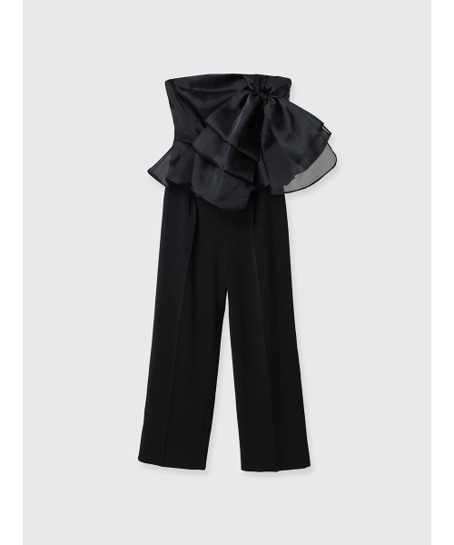 ビッグリボンペプラムオールインワン（つなぎ/オールインワン）｜EIMY