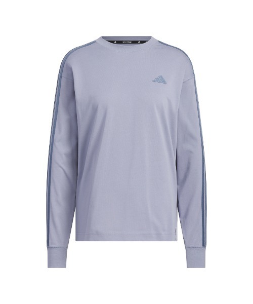 adidas（アディダス）の「アディダス adidas エッセンシャルズ プラス スリーストライプス 長袖Tシャツ（Tシャツ/カットソー・レディース・ネイビー/サンドグレー・M/L/S）」の12枚目の写真