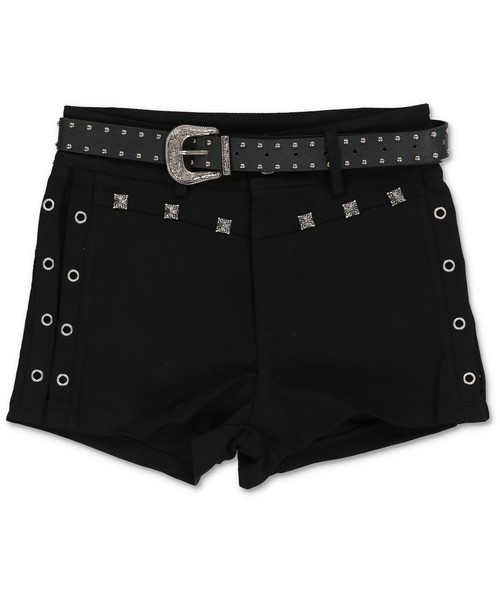 SPINNS（スピンズ）の「ハトメスタッズがアクセント★ストレッチショートパンツ/2サイズ展開（その他パンツ・レディース・ブラック・ONESIZE/M/S）」の14枚目の写真