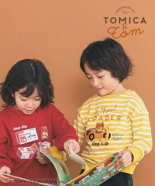SLAP SLIP（スラップスリップ）の「【トミカとトム×SLAPSLIPコラボアイテム】はたらくくるま遊べる消防車ホイールローダーボーダートレーナー(80~120cm)（スウェット・キッズ・ブルー系その他/イエロー系その他・100cm/90cm/80ｃｍ/110cm/120cm）」の12枚目の写真