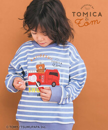 SLAP SLIP | 【トミカとトム×SLAPSLIPコラボアイテム】はたらくくるま遊べる消防車ホイールローダーボーダートレーナー(80~120cm)(スウェット)