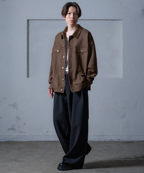 improves（インプローブス）の「スエードタッチ ポンチジャケット（ブルゾン・メンズ・キャメル/ブラウン/ベージュ・LARGE/MEDIUM）」の7枚目の写真