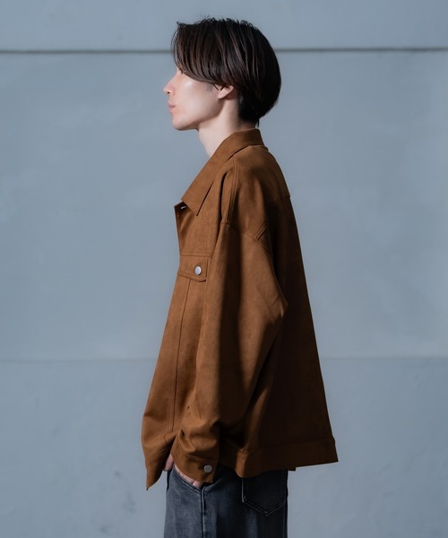 improves（インプローブス）の「スエードタッチ ポンチジャケット（ブルゾン・メンズ・キャメル/ブラウン/ベージュ・LARGE/MEDIUM）」の8枚目の写真