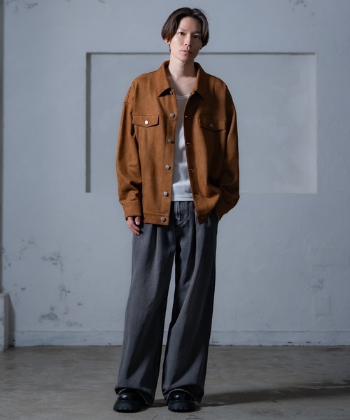 improves（インプローブス）の「スエードタッチ ポンチジャケット（ブルゾン・メンズ・キャメル/ブラウン/ベージュ・LARGE/MEDIUM）」の10枚目の写真