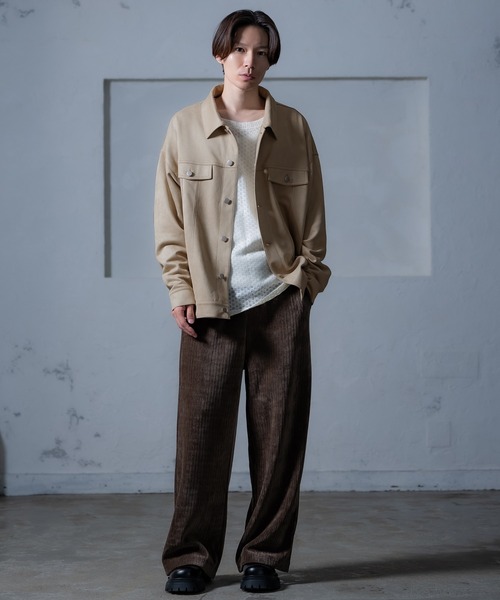 improves（インプローブス）の「スエードタッチ ポンチジャケット（ブルゾン・メンズ・キャメル/ブラウン/ベージュ・LARGE/MEDIUM）」の13枚目の写真