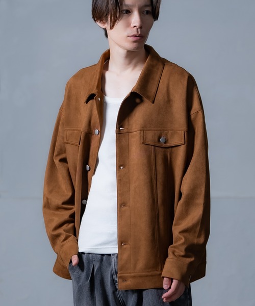 improves（インプローブス）の「スエードタッチ ポンチジャケット（ブルゾン・メンズ・キャメル/ブラウン/ベージュ・LARGE/MEDIUM）」の21枚目の写真