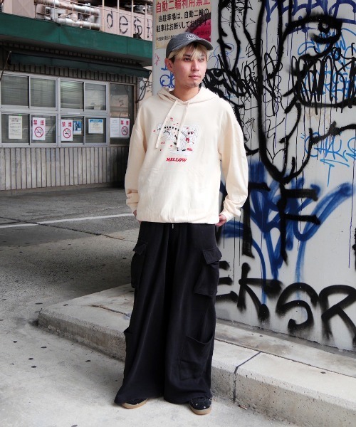 MELLOW(メロー)の「GOT DUMPED HOODIE(パーカー・メンズ・ピンク/ホワイト/ブルー/ブラック・M/L/XL)」の5枚目の写真