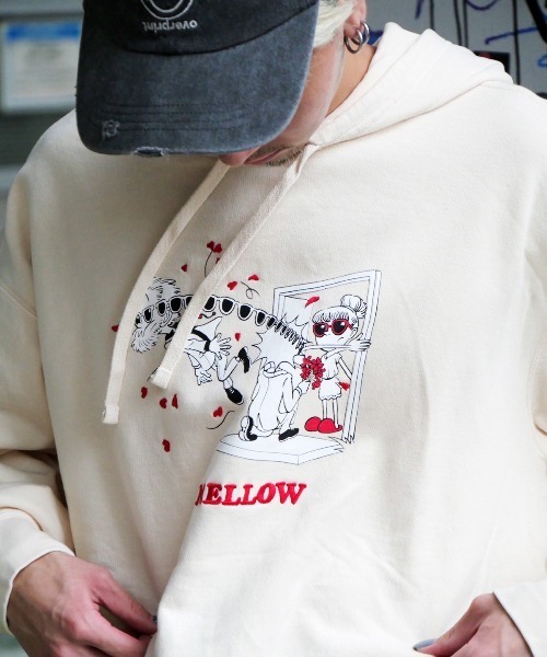 MELLOW(メロー)の「GOT DUMPED HOODIE(パーカー・メンズ・ピンク/ホワイト/ブルー/ブラック・M/L/XL)」の7枚目の写真