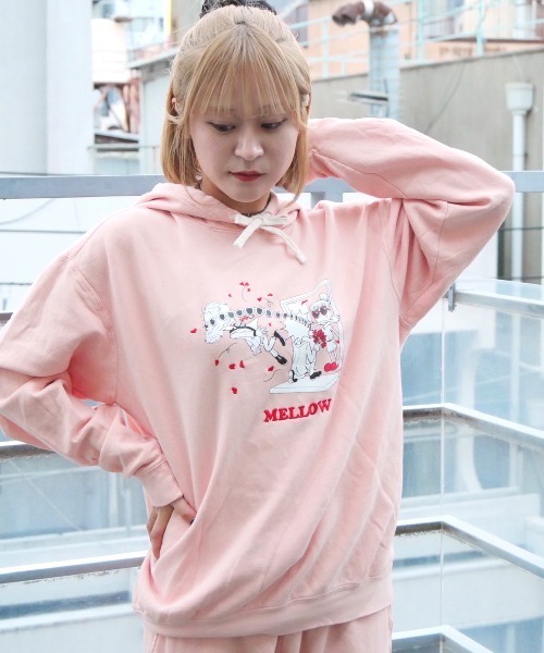 MELLOW(メロー)の「GOT DUMPED HOODIE(パーカー・メンズ・ピンク/ホワイト/ブルー/ブラック・M/L/XL)」の10枚目の写真