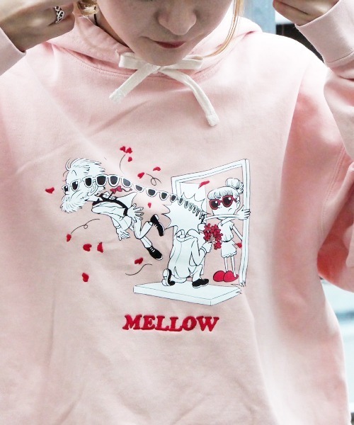 MELLOW(メロー)の「GOT DUMPED HOODIE(パーカー・メンズ・ピンク/ホワイト/ブルー/ブラック・M/L/XL)」の11枚目の写真