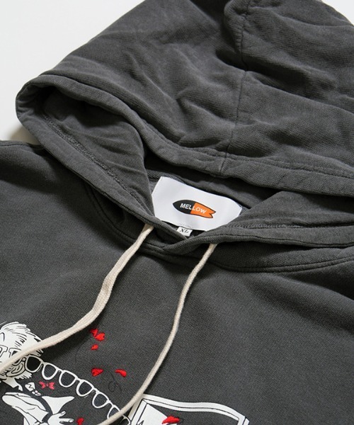 MELLOW(メロー)の「GOT DUMPED HOODIE(パーカー・メンズ・ピンク/ホワイト/ブルー/ブラック・M/L/XL)」の14枚目の写真