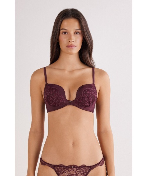 Intimissimi（インティミッシミ）の「La Vie en Rose Monica プッシュアップブラ（ブラジャー・レディース・ブラック/バーガンディー・70B/75B/75C）」の2枚目の写真