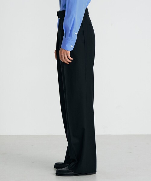 EDITION（エディション）の「Super160's ウールギャバベルトパンツ（その他パンツ・メンズ・ブラック・M/S）」の4枚目の写真