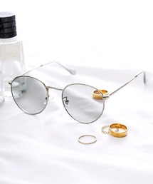 LUXSTYLE（ラグスタイル）の「UVカットメタルボストンサングラス（サングラス）」