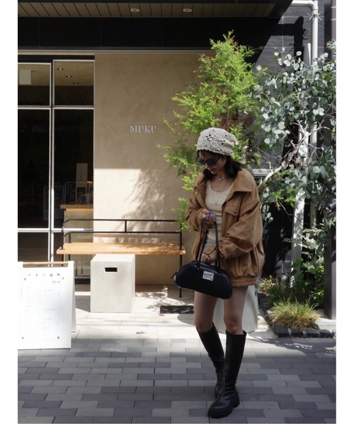 jumelle（ジュメロ）の「【美脚見え】emblem long boots（ブーツ・レディース・ブラック・MEDIUM/SMALL/LARGE）」の2枚目の写真