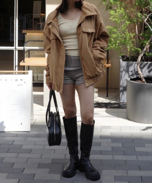 jumelle（ジュメロ）の「【美脚見え】emblem long boots（ブーツ・レディース・ブラック・MEDIUM/SMALL/LARGE）」の4枚目の写真