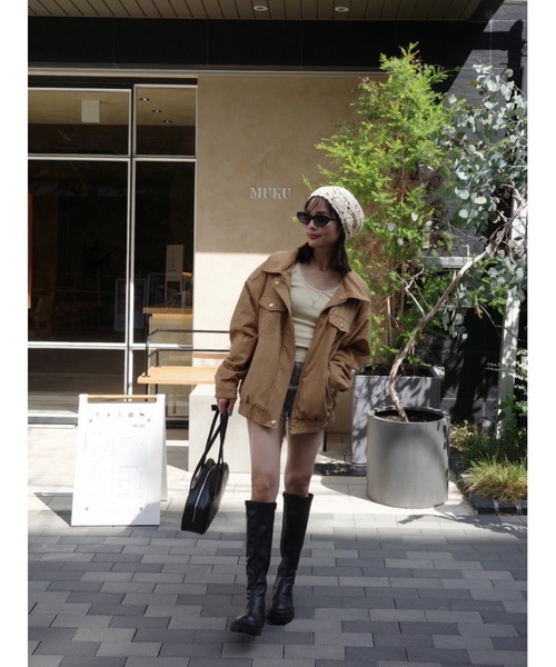 jumelle（ジュメロ）の「【美脚見え】emblem long boots（ブーツ・レディース・ブラック・MEDIUM/SMALL/LARGE）」の5枚目の写真