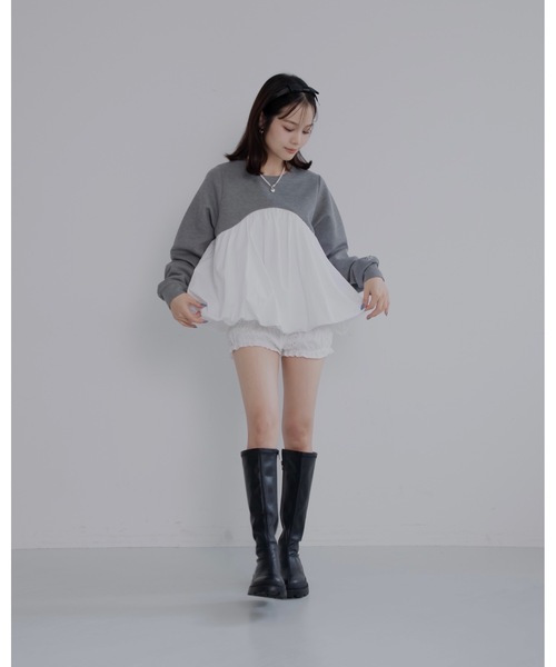 jumelle（ジュメロ）の「【美脚見え】emblem long boots（ブーツ・レディース・ブラック・MEDIUM/SMALL/LARGE）」の6枚目の写真