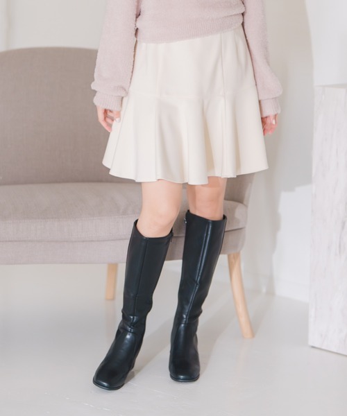 MISCH MASCH（ミッシュマッシュ）の「ローフレアミニスカート（スカート・レディース・アイボリー/ブラック×ホワイト・S/M）」の22枚目の写真