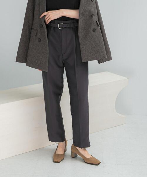 アーバンリサーチ ロッソ（URBAN RESEARCH ROSSO）/ハイウエストベルト付きテーパードパンツ セール】ハイウエストベルト付きテーパードパンツ（その他パンツ