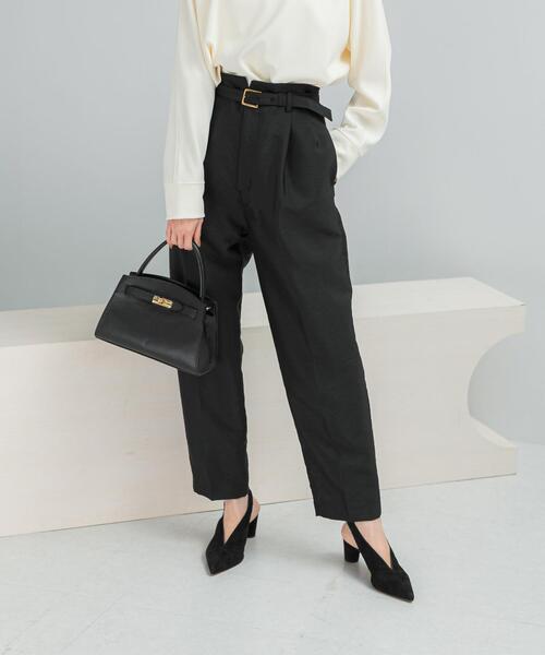 アーバンリサーチ ロッソ（URBAN RESEARCH ROSSO）/ハイウエストベルト付きテーパードパンツ セール】ハイウエストベルト付きテーパードパンツ（その他パンツ