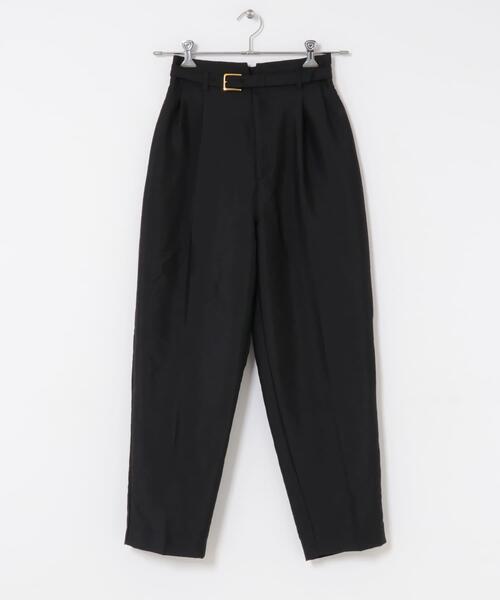 URBAN RESEARCH ROSSO WOMEN（アーバンリサーチ　ロッソ）の「ハイウエストベルト付きテーパードパンツ（その他パンツ・レディース・ブラック/グレー・38/36）」の4枚目の写真