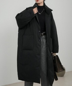 ロングダウン　ダウンジャケット　ロングコート　オーバーサイズ セール】 ブラッシュドマルチポリ ロング ダウン コート （ダウン