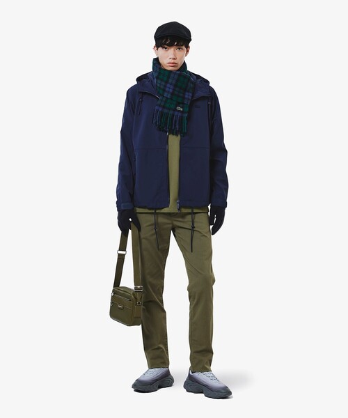 LACOSTE（ラコステ）の「サスティナブルジャージグローブ（手袋・メンズ・ブラック/グレー/ネイビー・FREE）」の12枚目の写真