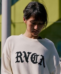 RVCA レディース BIG RVCA KNIT セーター 【2025年秋冬モデル】 @autumn/ルーカロゴニット
