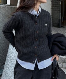 fredy emue | FR刺繍ケーブル柄ニットカーディガン(ニット/セーター)