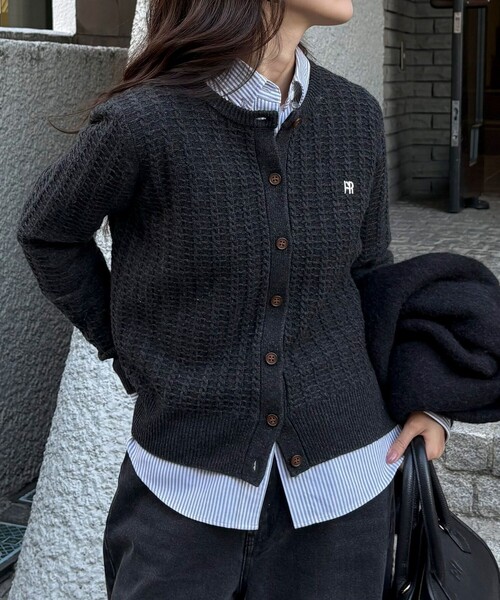 セール】FR刺繍ケーブル柄ニットカーディガン（ニット/セーター