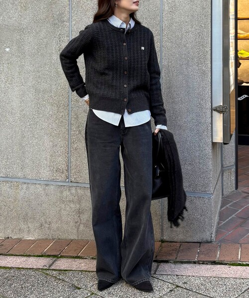 セール】FR刺繍ケーブル柄ニットカーディガン（ニット/セーター