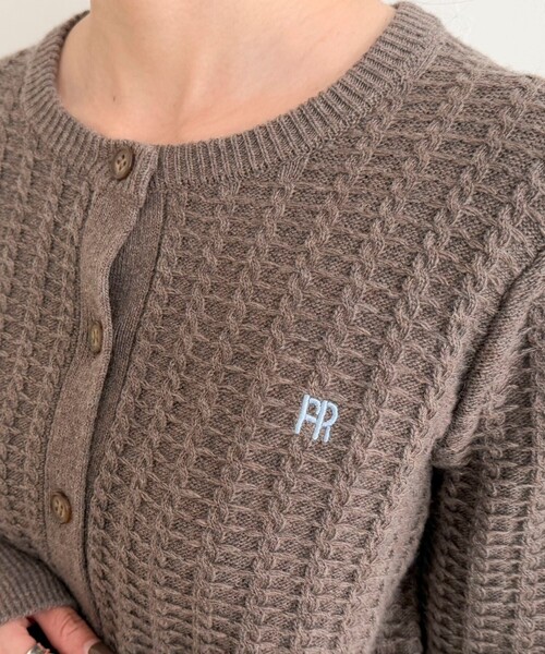 セール】FR刺繍ケーブル柄ニットカーディガン（ニット/セーター