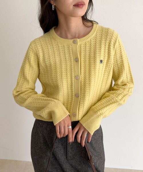 セール】FR刺繍ケーブル柄ニットカーディガン（ニット/セーター