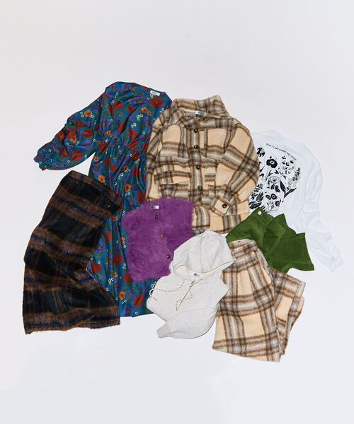 Green　Parks（グリーンパークス）の「■WITH KURUMI NAKATA スウェットZIPフード（パーカー・レディース・チャコールグレー/ホワイト系その他・FREE）」の9枚目の写真