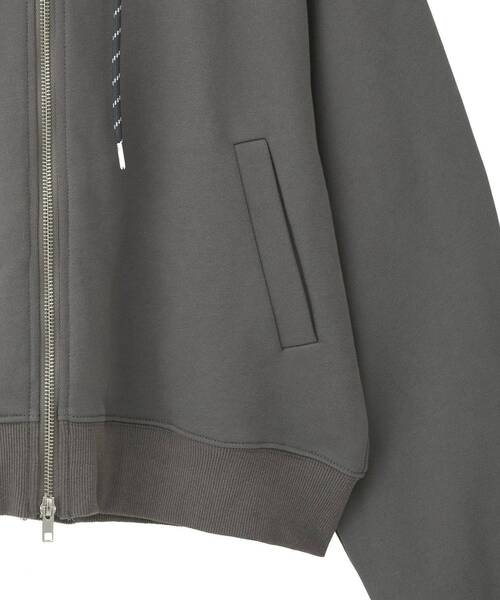 Green　Parks（グリーンパークス）の「■WITH KURUMI NAKATA スウェットZIPフード（パーカー・レディース・チャコールグレー/ホワイト系その他・FREE）」の15枚目の写真