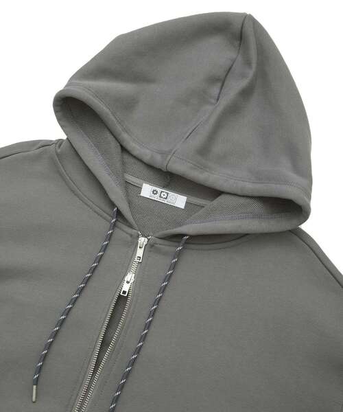 Green　Parks（グリーンパークス）の「■WITH KURUMI NAKATA スウェットZIPフード（パーカー・レディース・チャコールグレー/ホワイト系その他・FREE）」の16枚目の写真