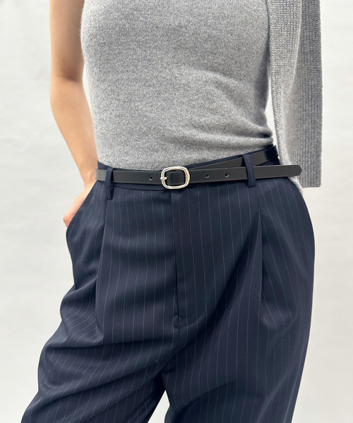 EDIT. FOR LULU(エディットフォールル)の「LULU leather belt(ベルト・レディース・ブラウン/ブラック・FREE)」の3枚目の写真