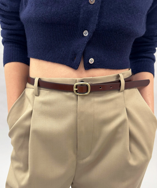 EDIT. FOR LULU(エディットフォールル)の「LULU leather belt(ベルト・レディース・ブラウン/ブラック・FREE)」の7枚目の写真