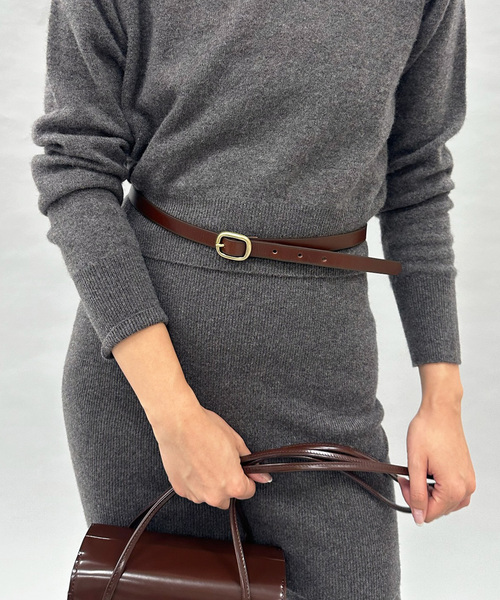 EDIT. FOR LULU(エディットフォールル)の「LULU leather belt(ベルト・レディース・ブラウン/ブラック・FREE)」の11枚目の写真