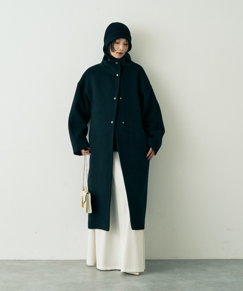 Rouge vif（ルージュヴィフ）の「【La Maison de Lyllis/ラ メゾン ド リリス】PASTOR マフラードッキングニット帽子/ビーニー（ニットキャップ/ビーニー・レディース・ブラック・フリー）」の9枚目の写真