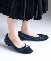 JELLY BEANS（ジェリービーンズ）の「ツイードレーストゥリボンモールドソールパンプス(215-57189)JELLY BEANS(ジェリービーンズ)（パンプス）」